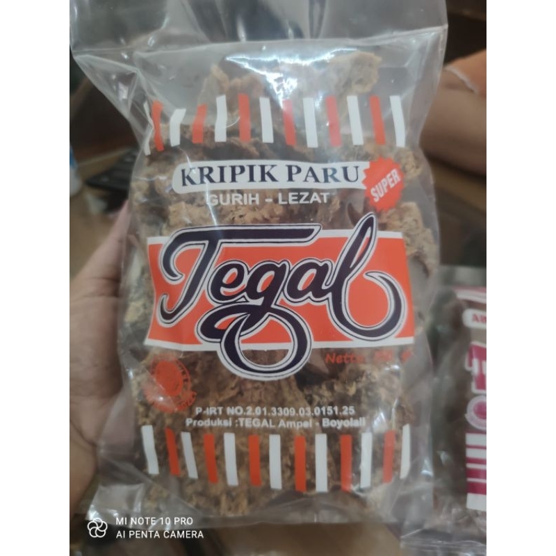 

Keripik Paru Sapi Cap Tegal Kemasan 250gr Asli Boyolali