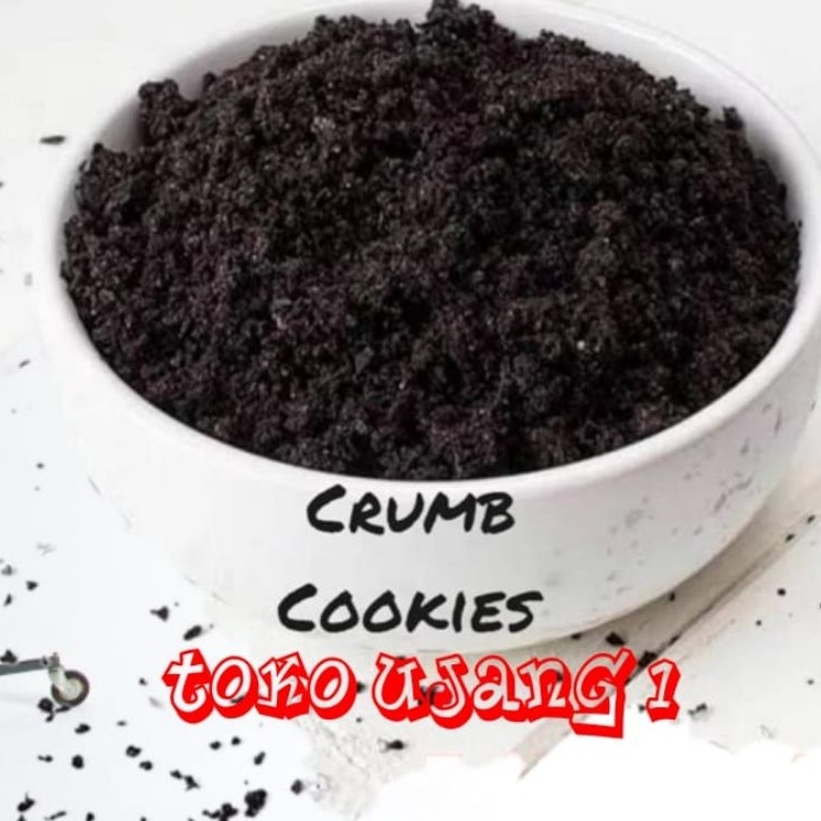 

cz Terbaru Remahan black biskuit cookies crumb tambahan topping 1kg 64