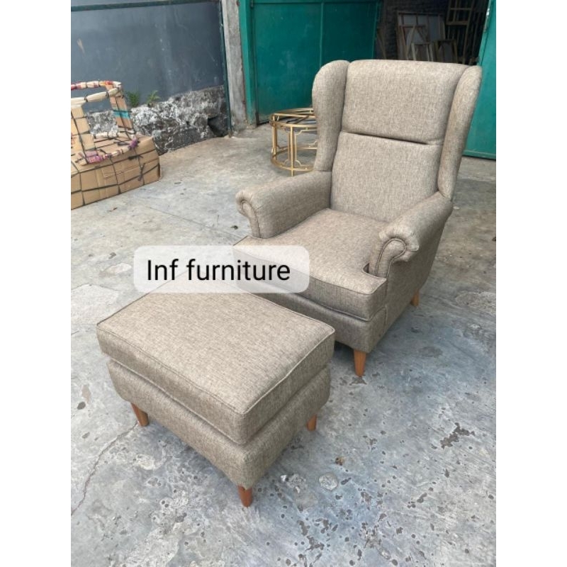 sofa single wing chair minimalis