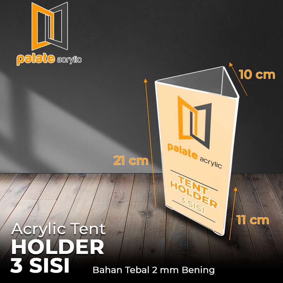 

MENU DISPLAY AKRILIK ACRYLIC TABLETOP STAND 3 SISI 13 A4