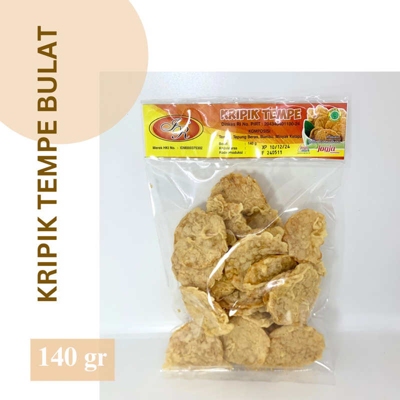 

Kripik Keripik Tempe Bulat Original 140 gram Intan Rahmadhani Snack IR Jogja