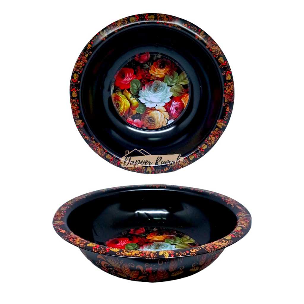 BASKOM BUNGA ENAMEL 36"/BASKOM KEMBANG BESAR/BASKOM SAYUR JUMBP