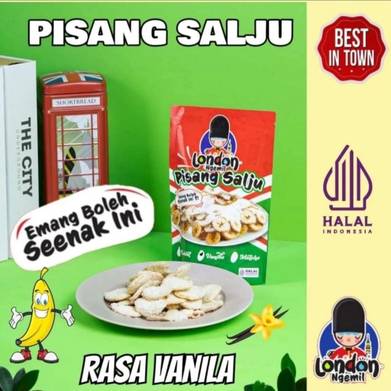 

KRIPIK PISANG SALJU KRISPY LONDON NGEMIL RASA VANILA