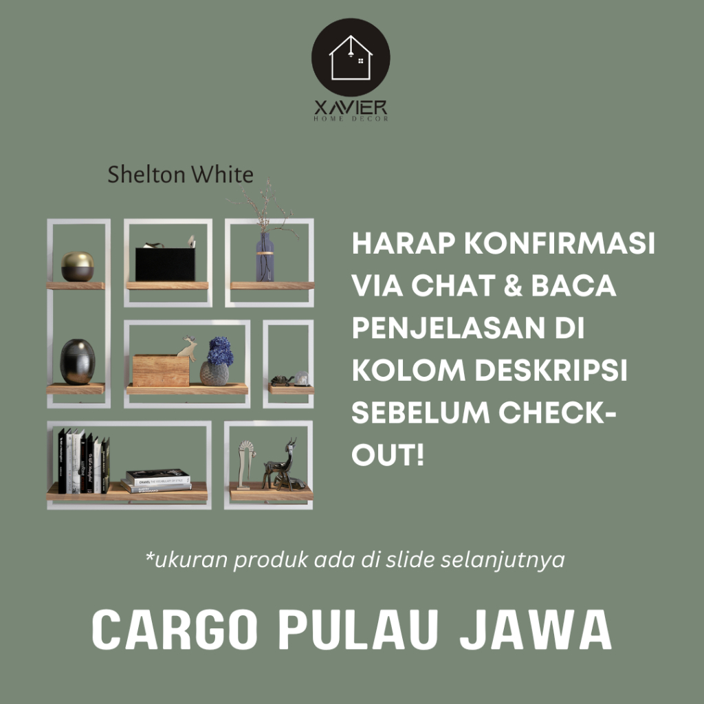 Xavier Home Decor SHELTON WHITE - CARGO JAWA + BALI