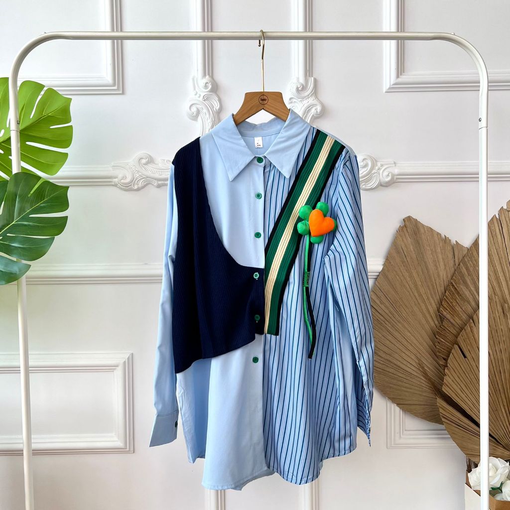 [GROSIR] JR1209 - SCOTTY BLOUSE + BROS (4pcs @ Rp 135.000)