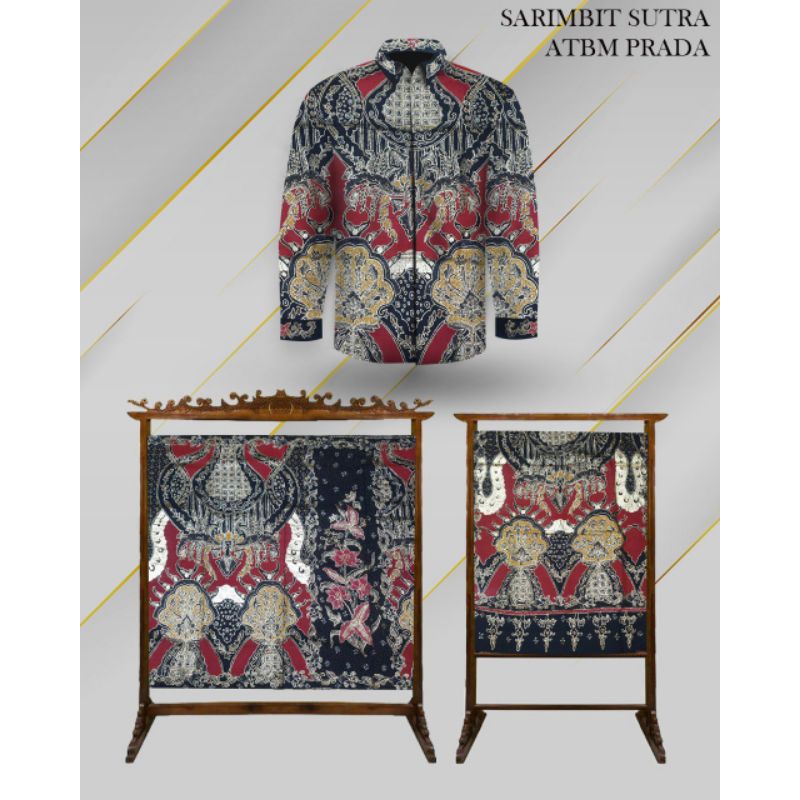 Bahan Batik Tulis Exlusive Sarimbit Sutra ATBM Prada