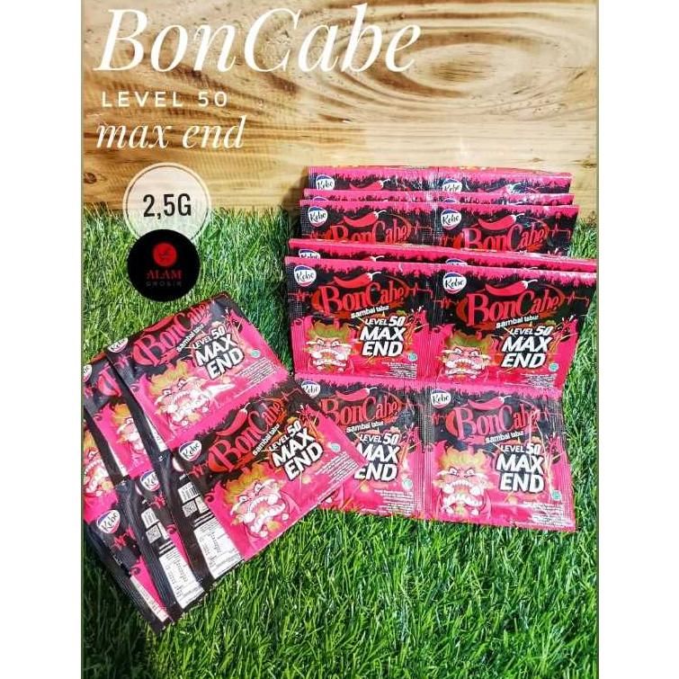 

1 pak KOBE Boncabe lv.50 Max End 2,5gr, 1 pak isi 2 renteng