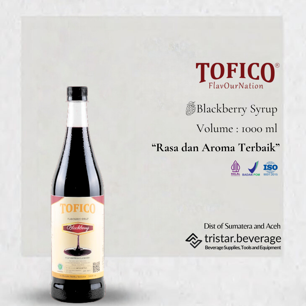 

RASA ORIGINAL - Sirup Premium Buah Blackberry - Tofico Syrup 1 Liter