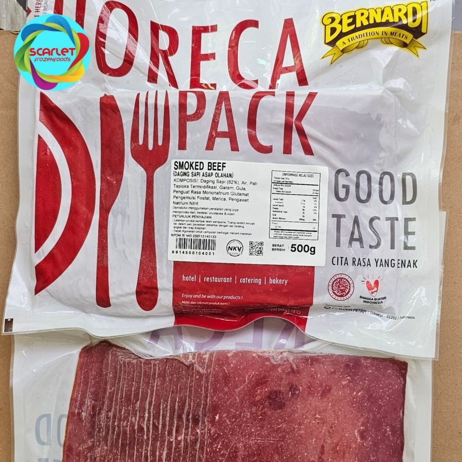 

Bernardi Smoked Smoke Beef Block Blok Daging Asap Kotak [500g]