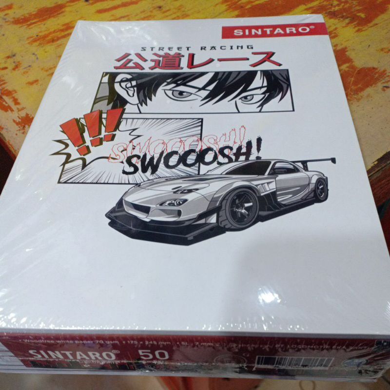 Buku Tulis Panjang/Boxy SINTARO 50 Lembar(10 Buku)