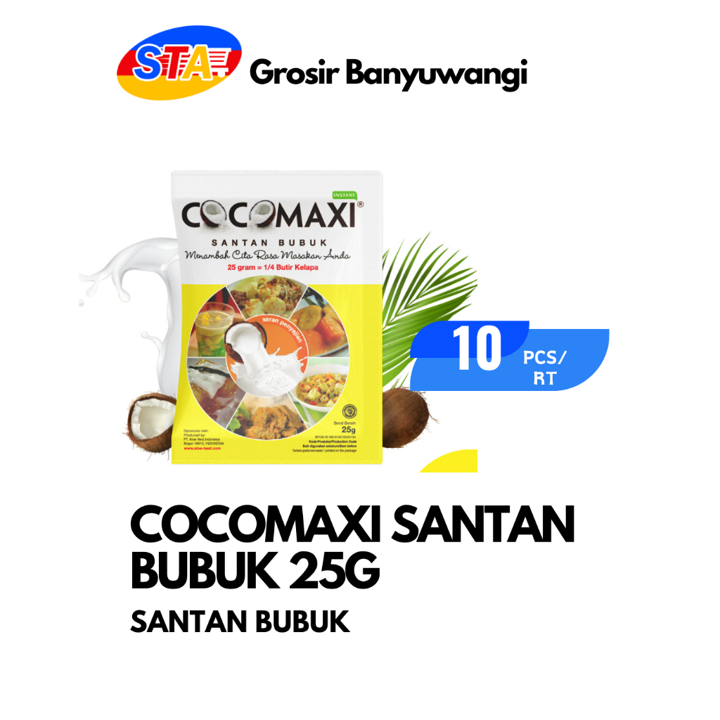 

[JATIM] COCOMAXI SANTAN BUBUK 25G 1 RENTENG | SANTAN BUBUK