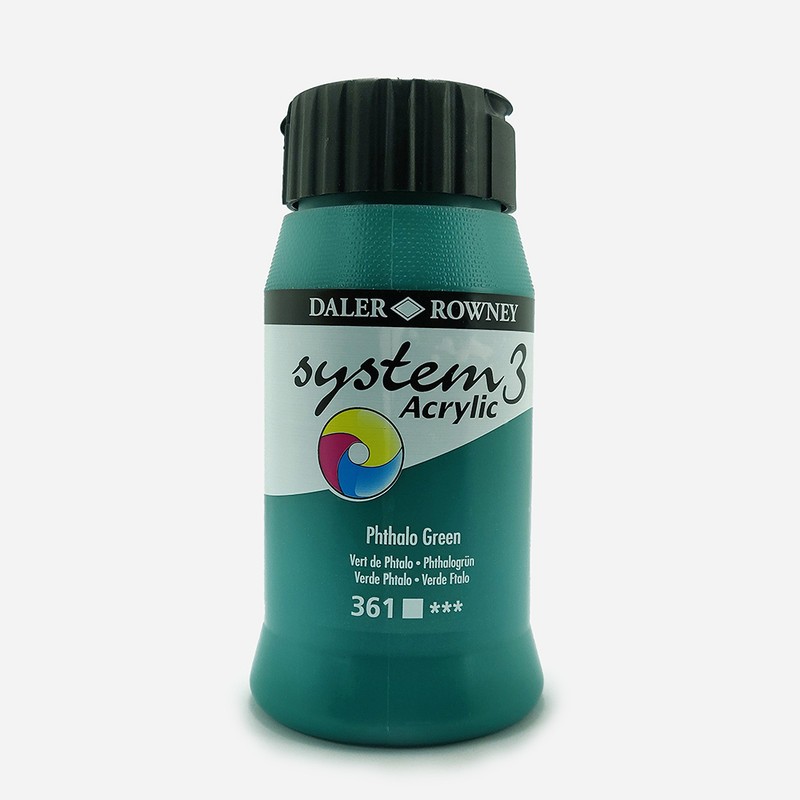

Daler Rowney System3 Or 500ml Brown & Green Series