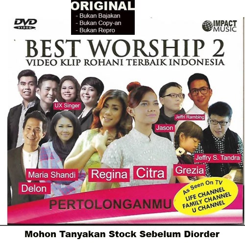BEST WORSHIP 2 - Kompilasi Video Musik Rohani Kristen dan Katolik Terbaik di Indonesia - DVD Origina
