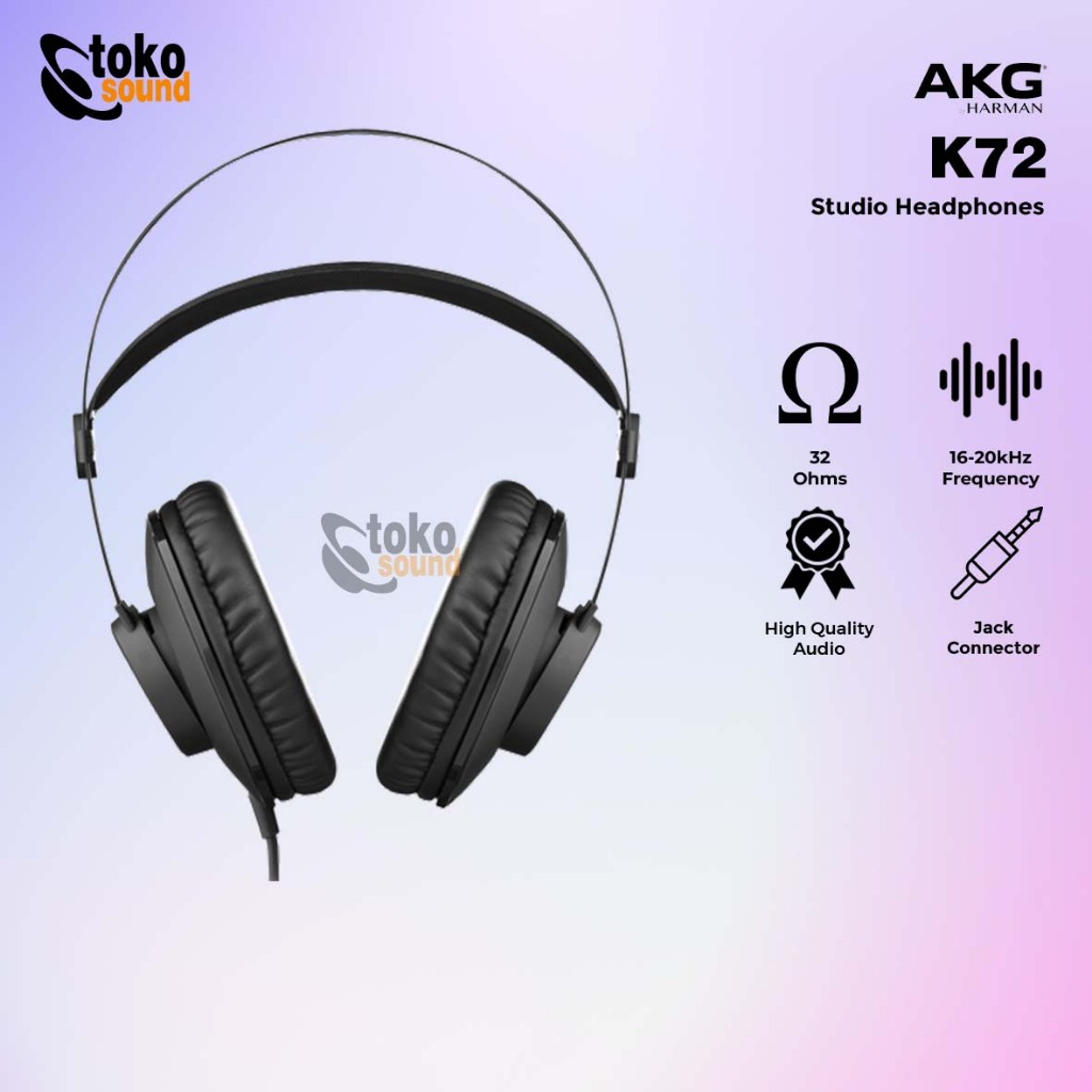 AKG K72 K 72 - Closed Back Stereo Headphones