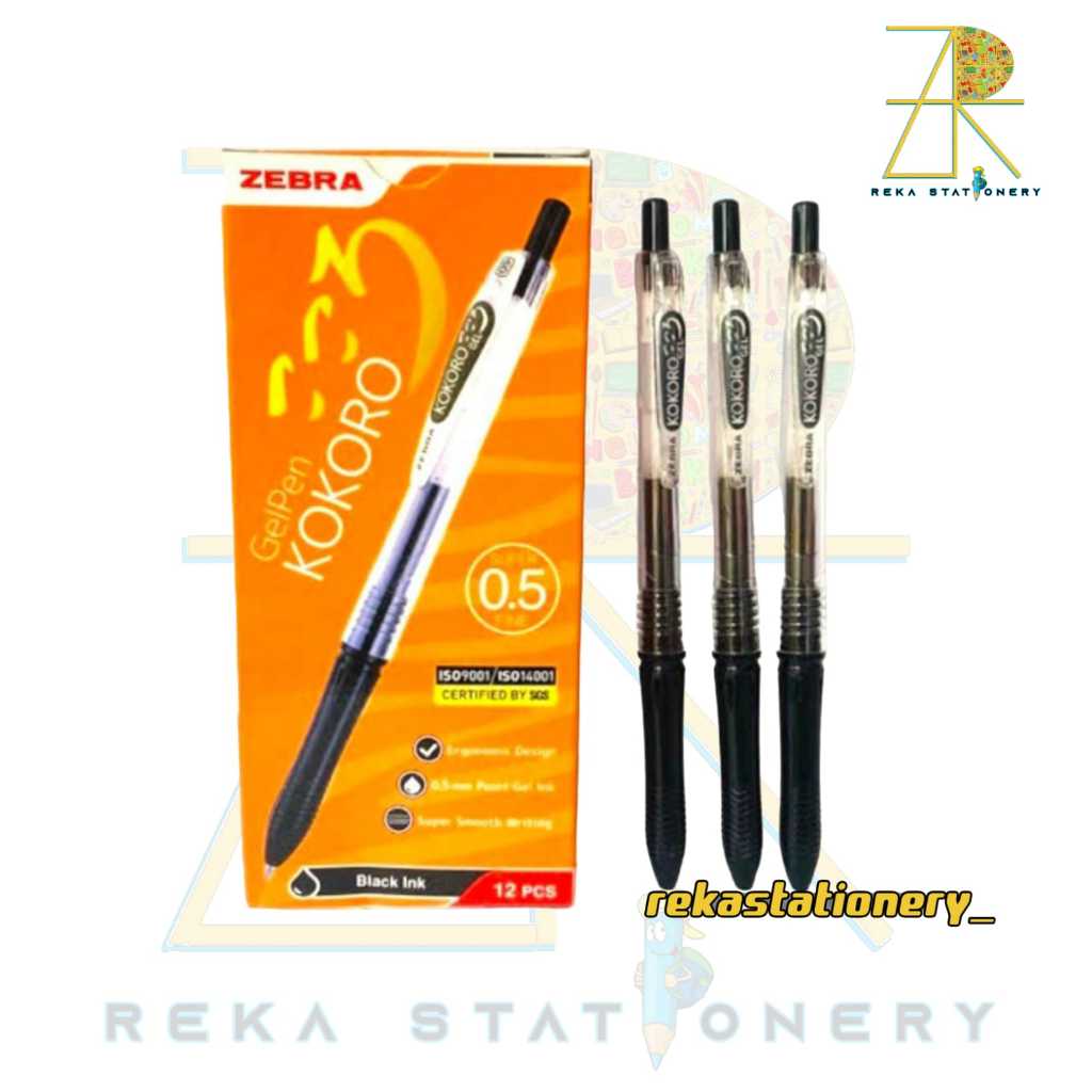 

Pulpen Zebra Kokoro - Tinta Gel Halus, Menulis Lancar dan Nyaman, Harga per Pcs