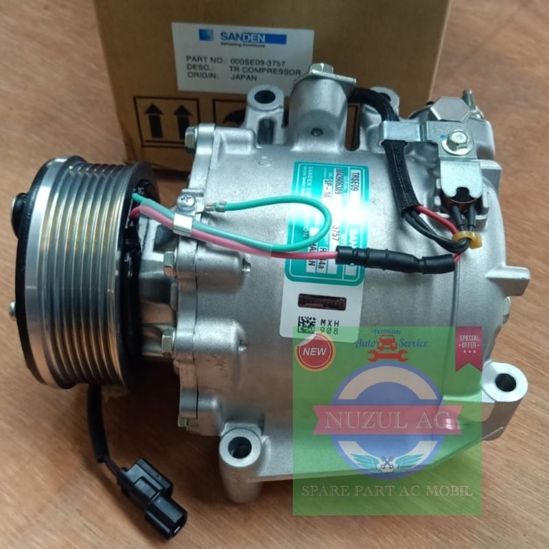 Compresor Kompresor Ac Mobil Honda All New CRV 2000cc Gen 3 - Sanden Asli