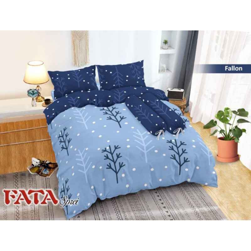 Bed Cover Fata / Bed Cover Set Motif Fallon Ukuran King 180x200 / Queen 160x200