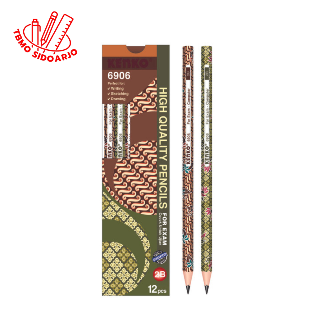 

TBMO Pensil Kenko 2B 6906 Batik Per Pack Isi 12 Pcs
