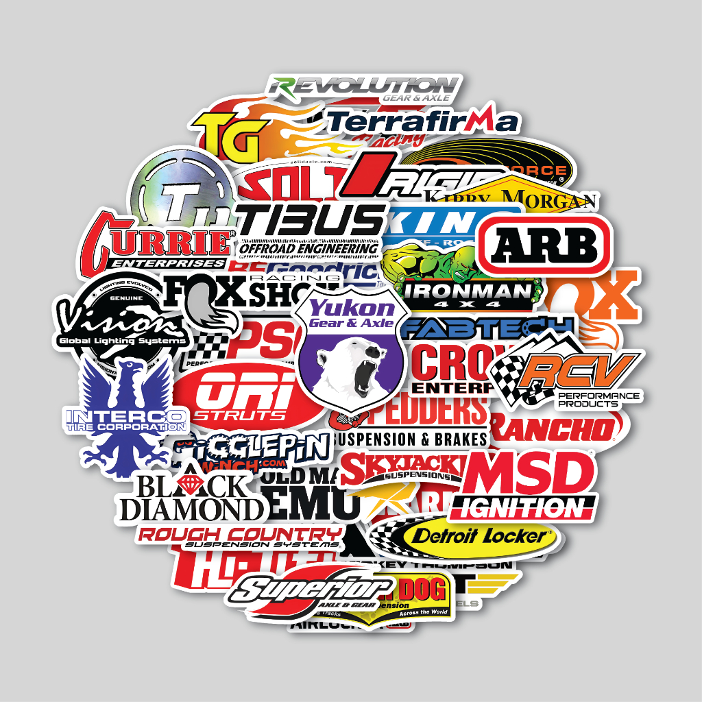 

STICKER PACK OFF ROAD SPARE PART LOGO | STICKER TUMBLER | STIKER LAPTOP KOPER HELM