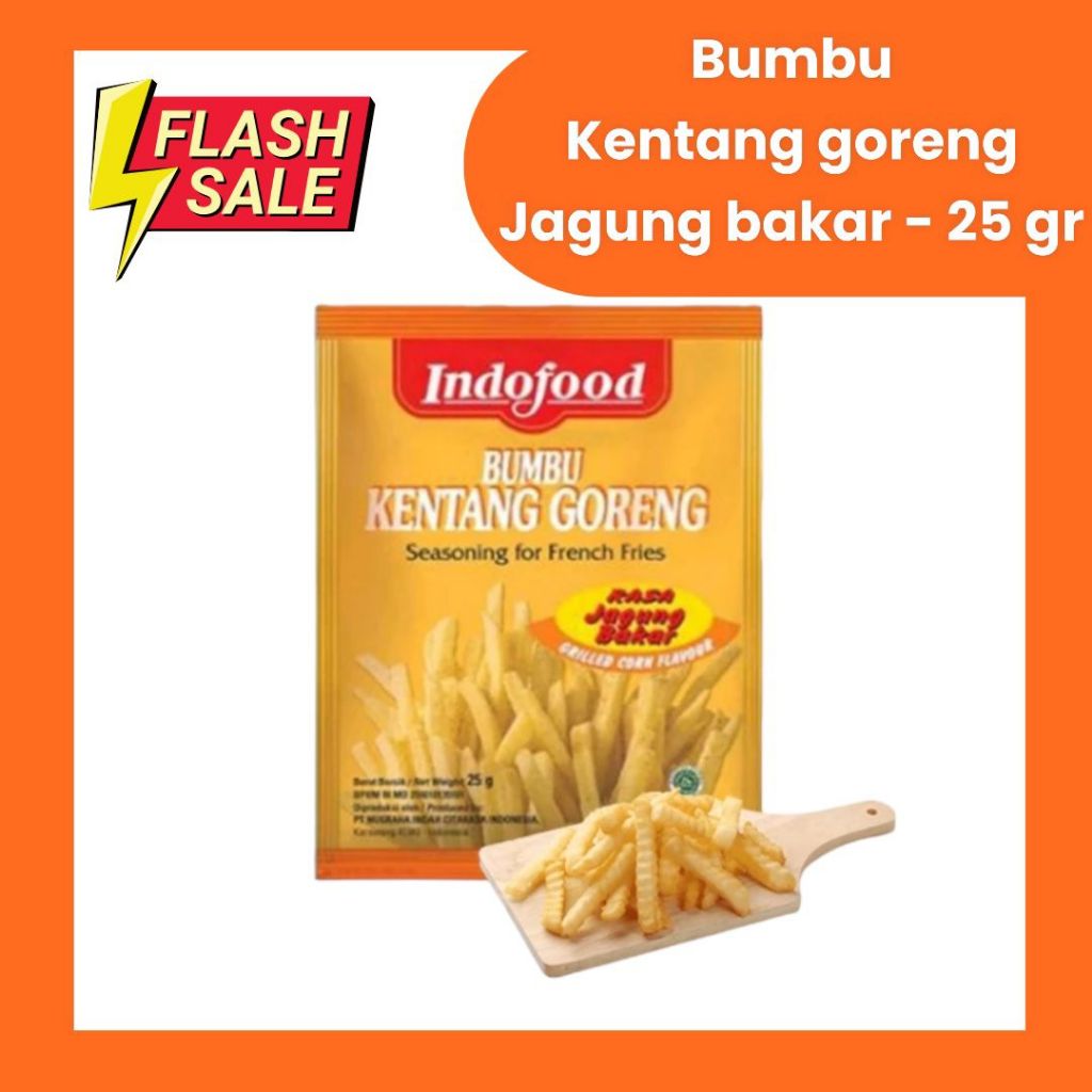 

TERMURAH BUMBU KENTANG INDOFOOD KEMASAN 25GR RASA JAGUNG BAKAR