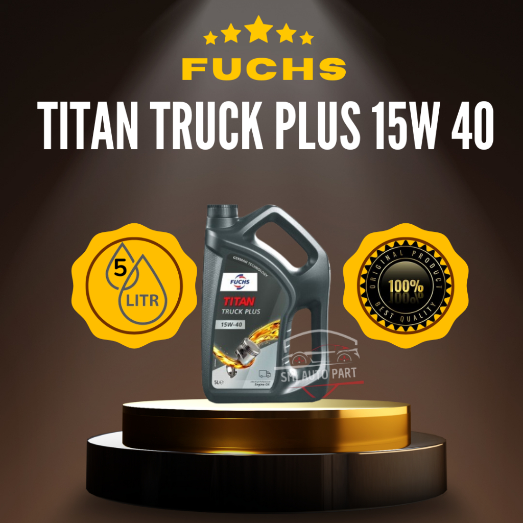 FUCHS TITAN TRUCK PLUS 15W-40 ENGINE OLI MINERAL 5L