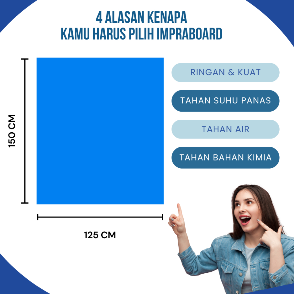 

Ay00! Kilat Impraboard PP Corrugated Infraboard Tebal 5mm Ukuran 150x125 cm