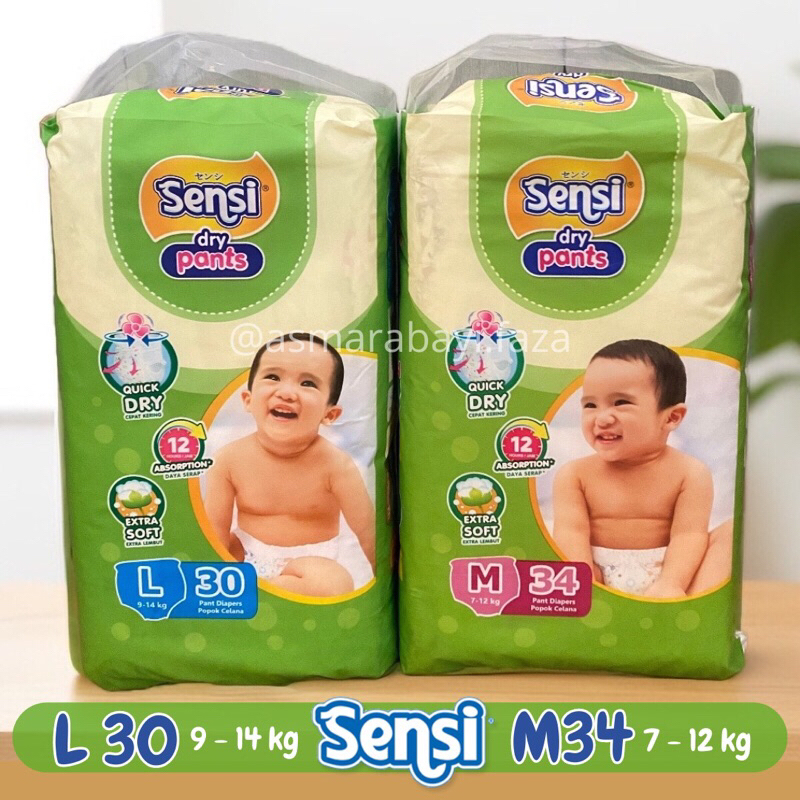 Pampers Sensi Dry Pants M34/L30/XXL22