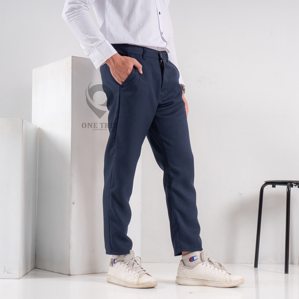 ANKLE PANTS CELANA ANKLE PANTS PANJANG PRIA CELANA ANKLE PANTS SLIM FIT CELANA SIRWAL