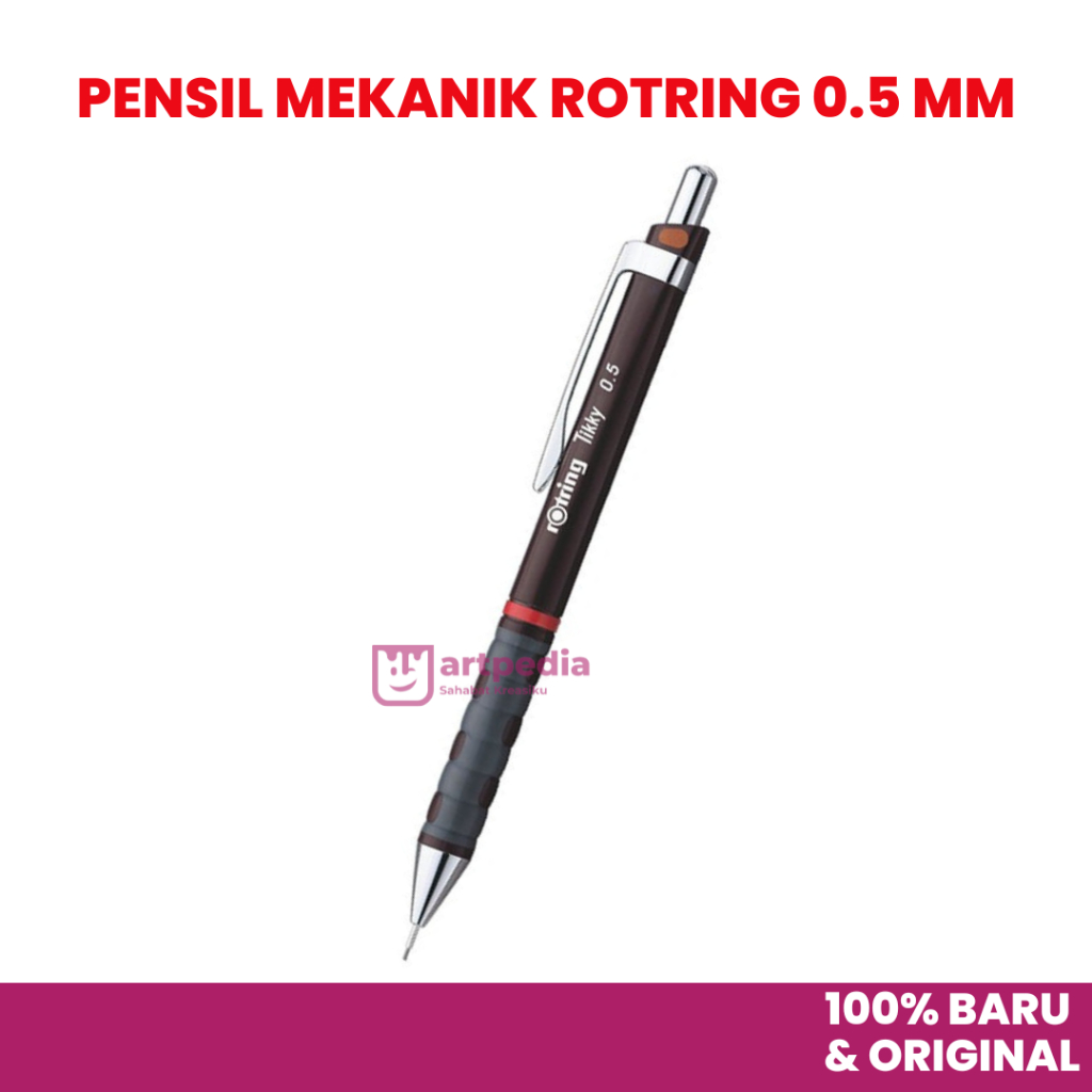 

ROTRING TIKKY MECHANICAL PENCIL 0.5 MM / PENSIL MEKANIK ROTRING TIKKY / PENSIL MEKANIK OTOMATIS