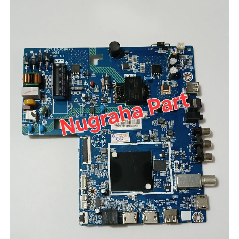 MB Mainboard Mesin ANDROAID TV CHANGHONG L43H7 L 43H7 43H7