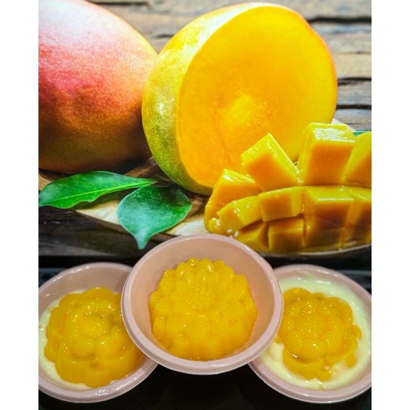 

Puding Mangga asli with coconut jelly