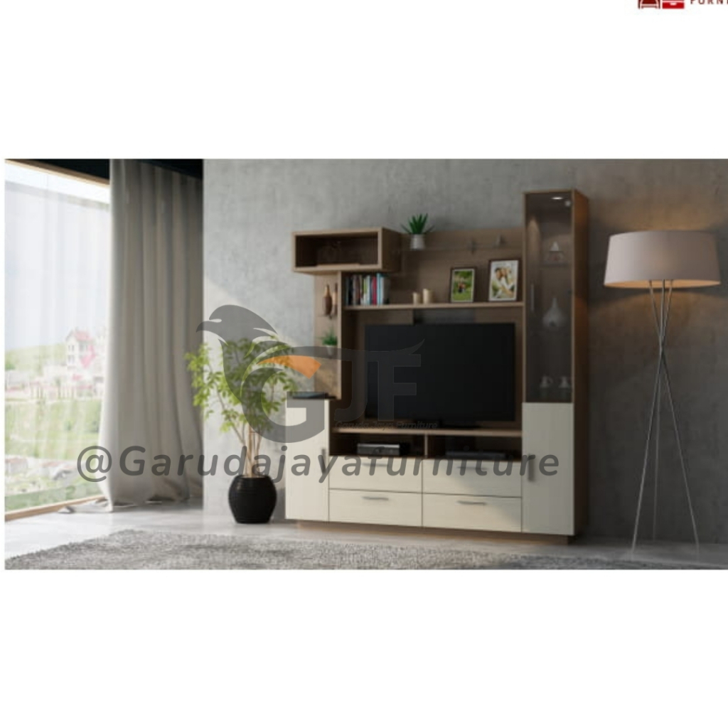 WALL UNIT/LEMARI PAJANGAN TV/RAK BUFFET TV/MEJA TV/LEMARI PAJANGAN TV SERBA GUNA NEXA WU 182