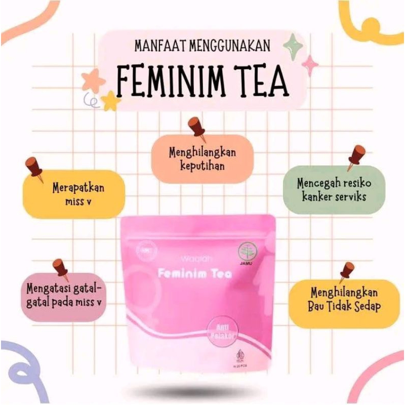 

FEMINIM TEA ANTI PELAKOR BY WAQIAH HALAL 100%
