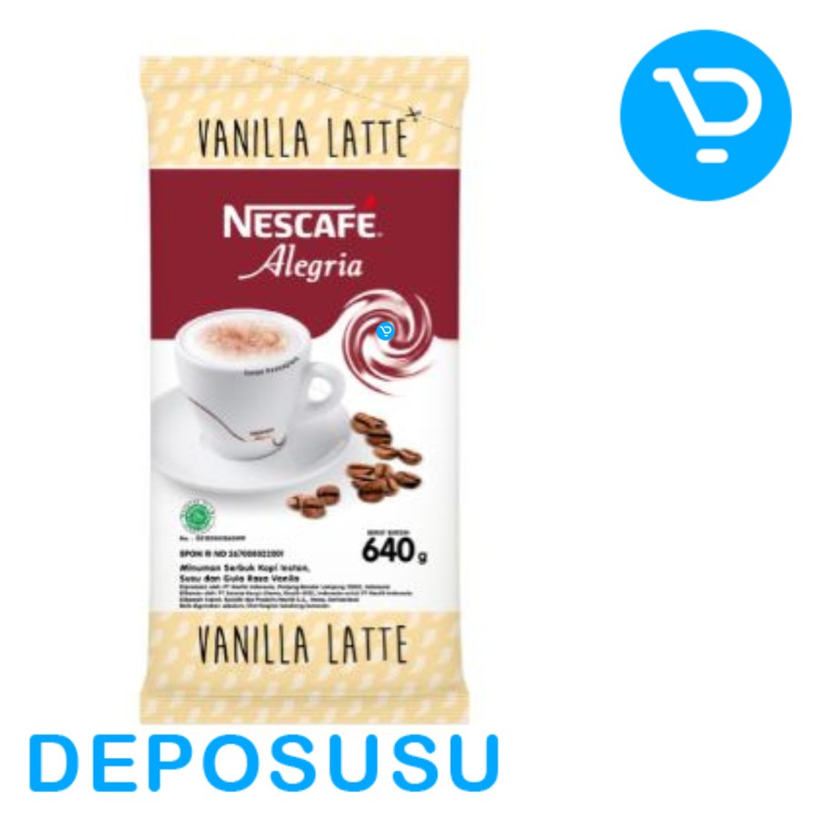 

Nescafe Alegria Nestle Profesional Vanilla Latte 640gr