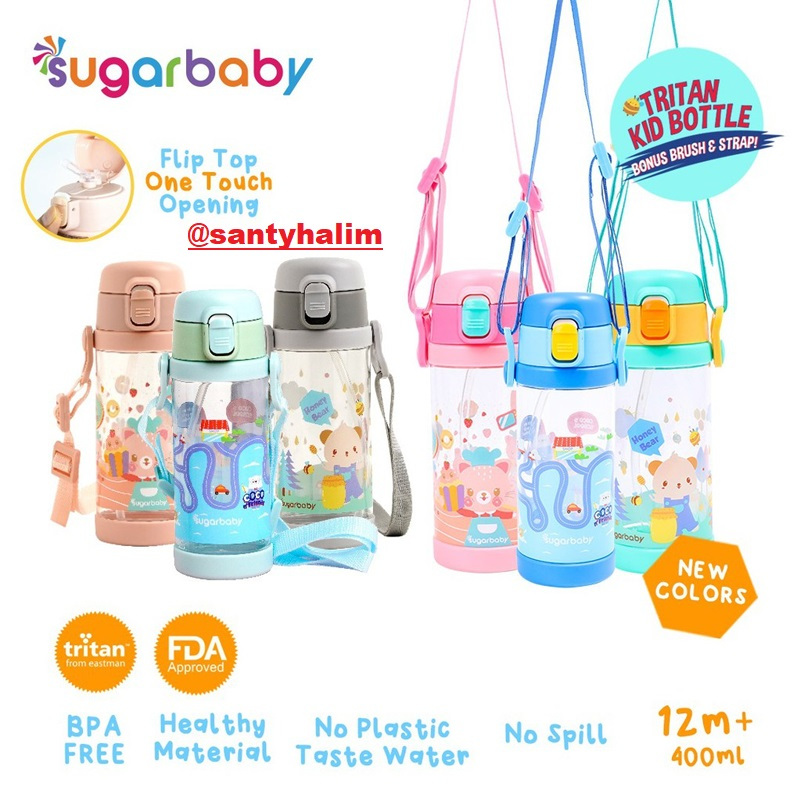 SugarBaby Botol Minum Anak 400ml - Tritan Kid Bottle Sugar Baby