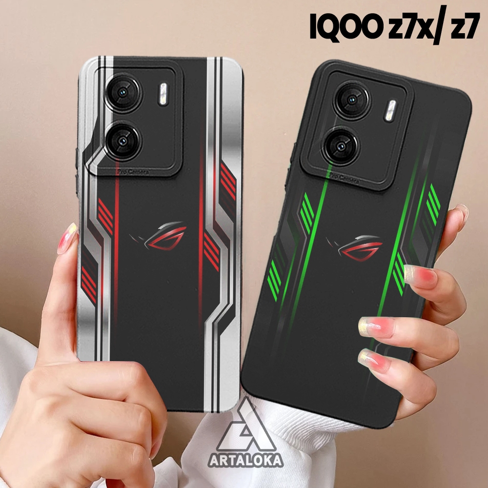 Case VIVO IQOO Z7X/Z7 Softcase Pro Camera MOTIF ROG- Pelindung hp