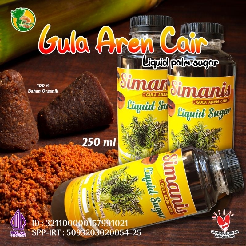 

Gula aren cair/liquid palm sugar/arengga palm sugar/gula cair/gula arem murni / gula aren cair organik