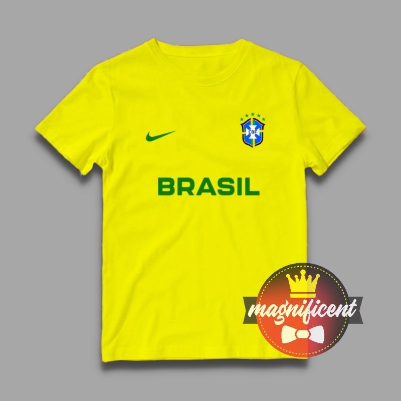 KAOS BRASIL WORLD CUP  / KAOS BRASIL / KAOS PIALA DUNIA / TSHIRT BRASIL
