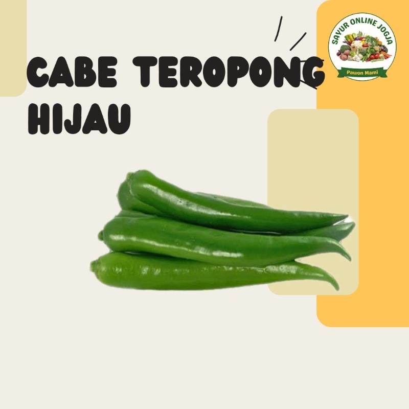 

Cabe hijau teropong 100Gr - PAWON MAMI SAYUR ONLINE JOGJA