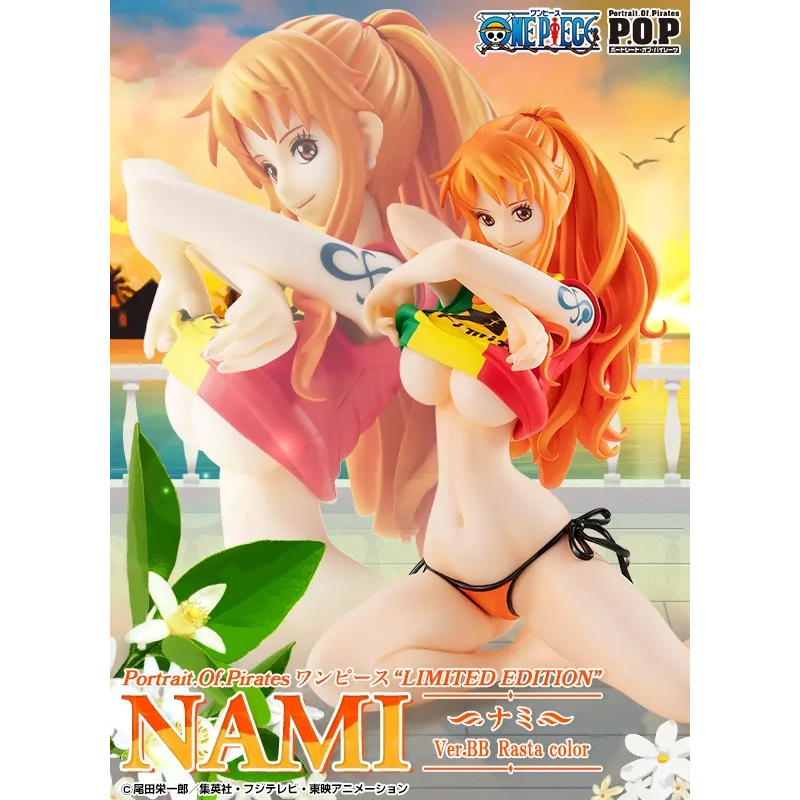 [Cast Off] Portrait Of Pirates POP Limited Edition Nami - Ver.BB Rasta Color Excellent Model By Mega