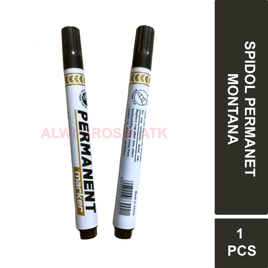 

SPIDOL PERMANENT MONTANA WARNA HITAM | 1 PCS