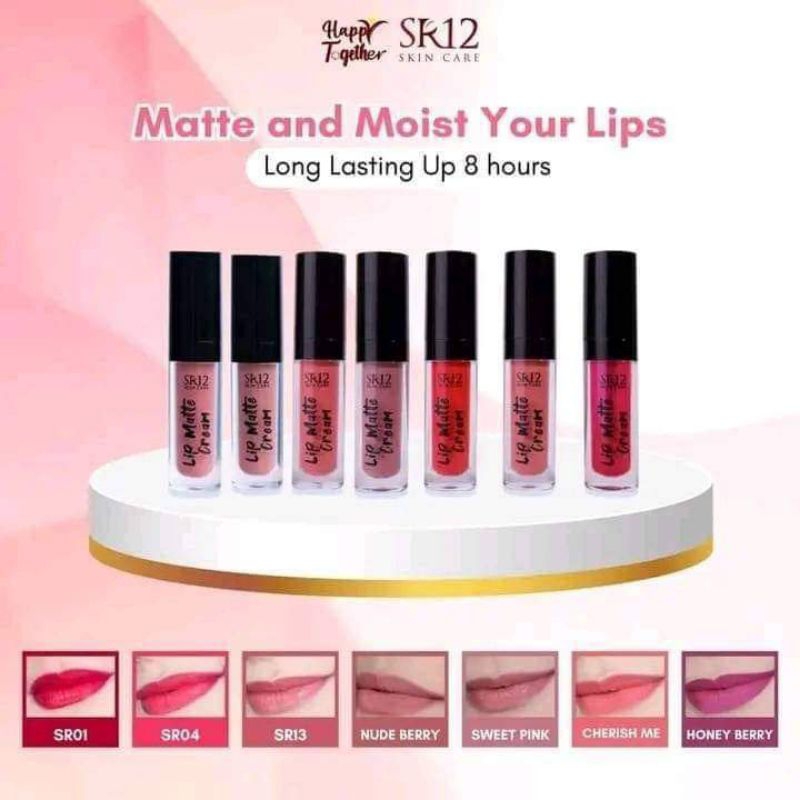 lip matte sr12 | lipstik sr12| lip matte cream