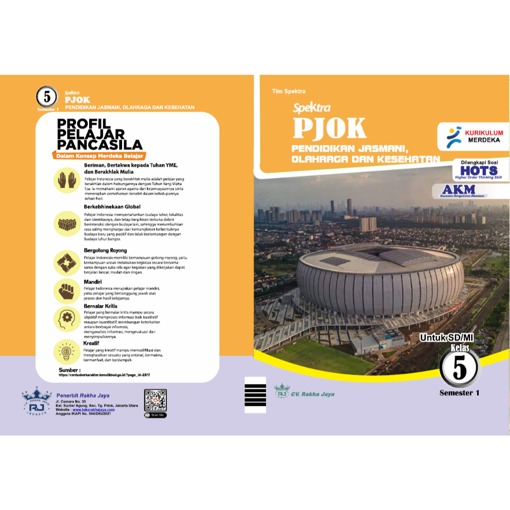 LKS Spektra Kelas 5 PenjasOrkes (PJOK) Kur.Merdeka SD/MI Semester I (satu)