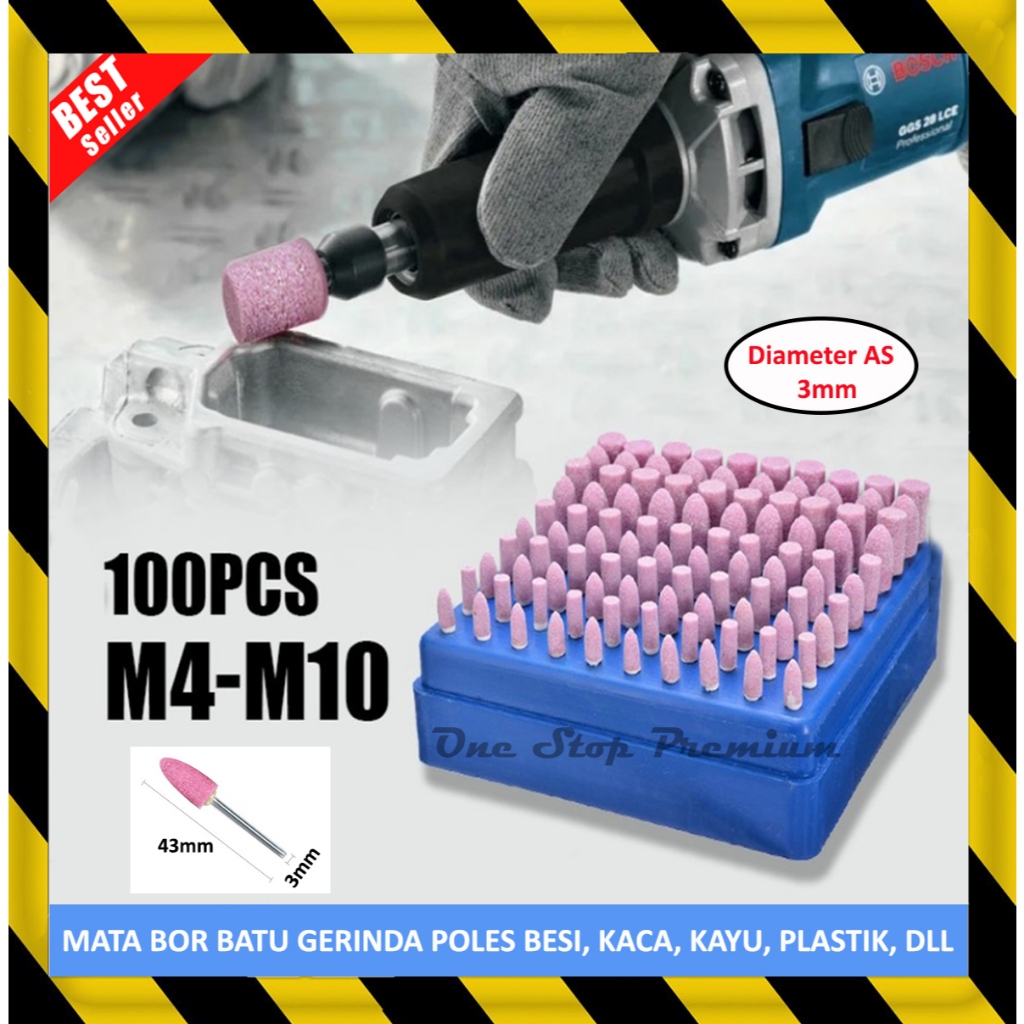 MATA BOR MINI KEPALA DREMEL TUNER TUNNER CUNER GERINDA GURINDA GRINDA ABRASIVE GRINDING MOUNTED STON