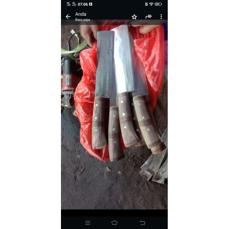 pisau besar  potong daging ayam