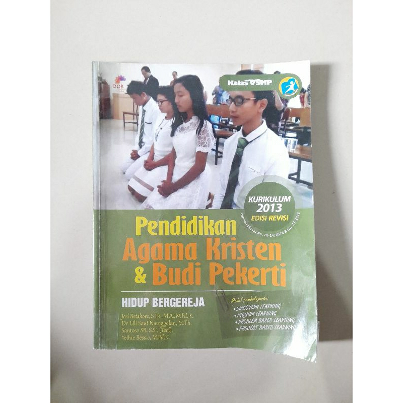 Buku Pendidikan Agama Kristen kelas 9
