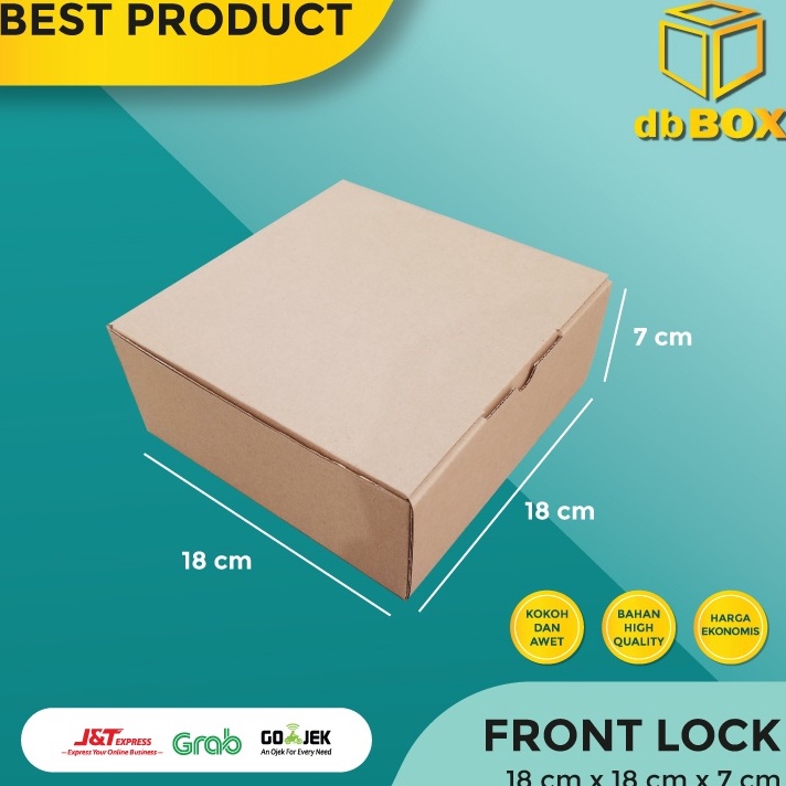 

Promo Meriah 1pcs Kardus 18x18x7 cmDie Cut kotak Kue snack aksesorisdll model box pizza