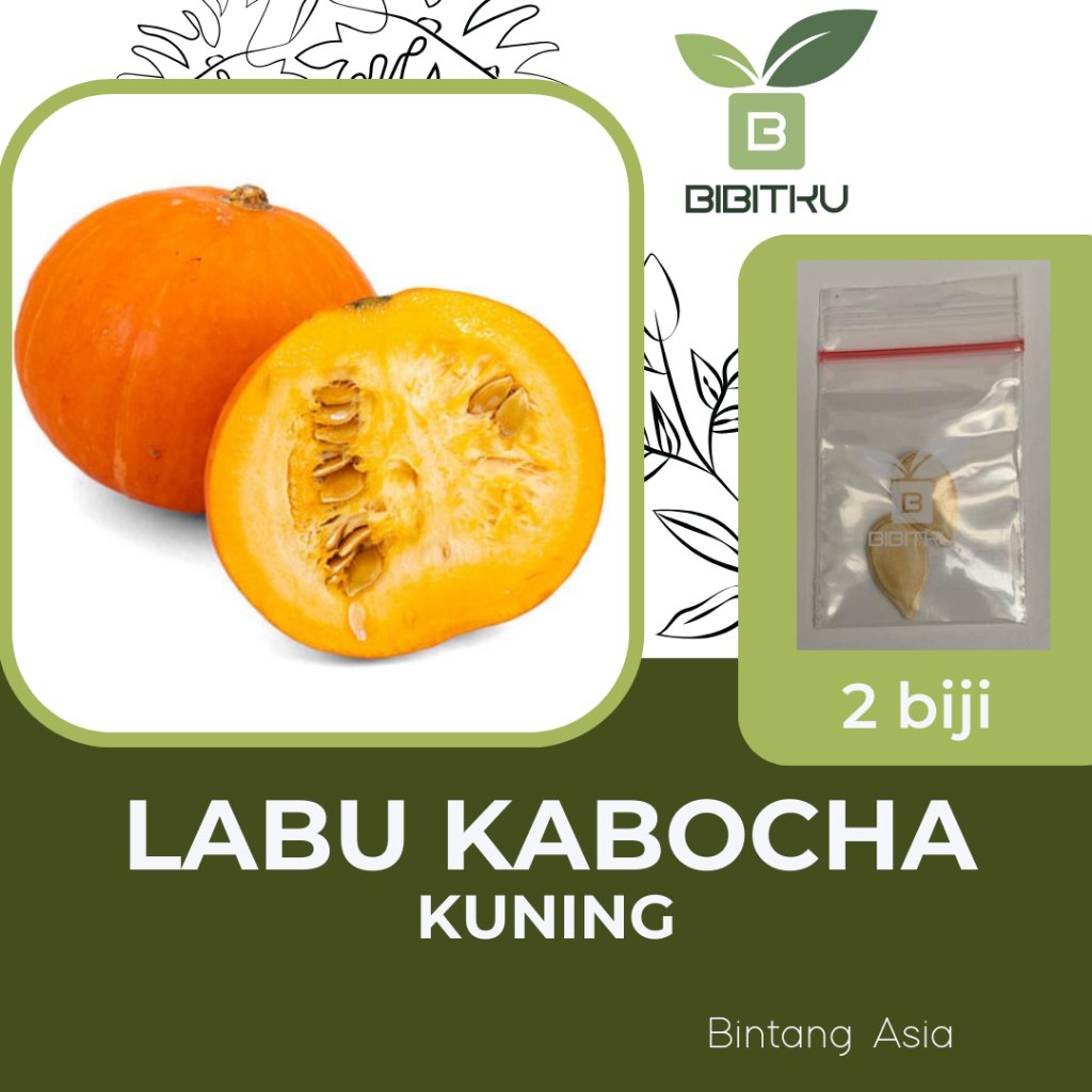 Benih Labu Kabocha Kuning Kagum F1 Bintang Asia