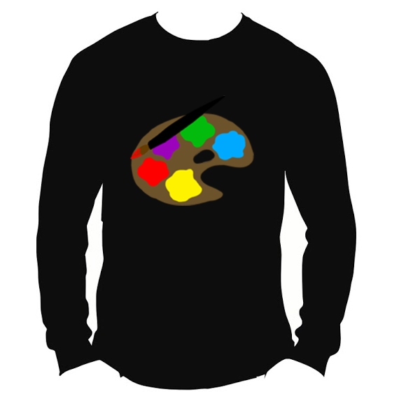 Kaos Paint Colors Artboard Tshirt 100% Cotton | Shortsleeve & Longsleeve | Tangan Pendek & Tangan Pa