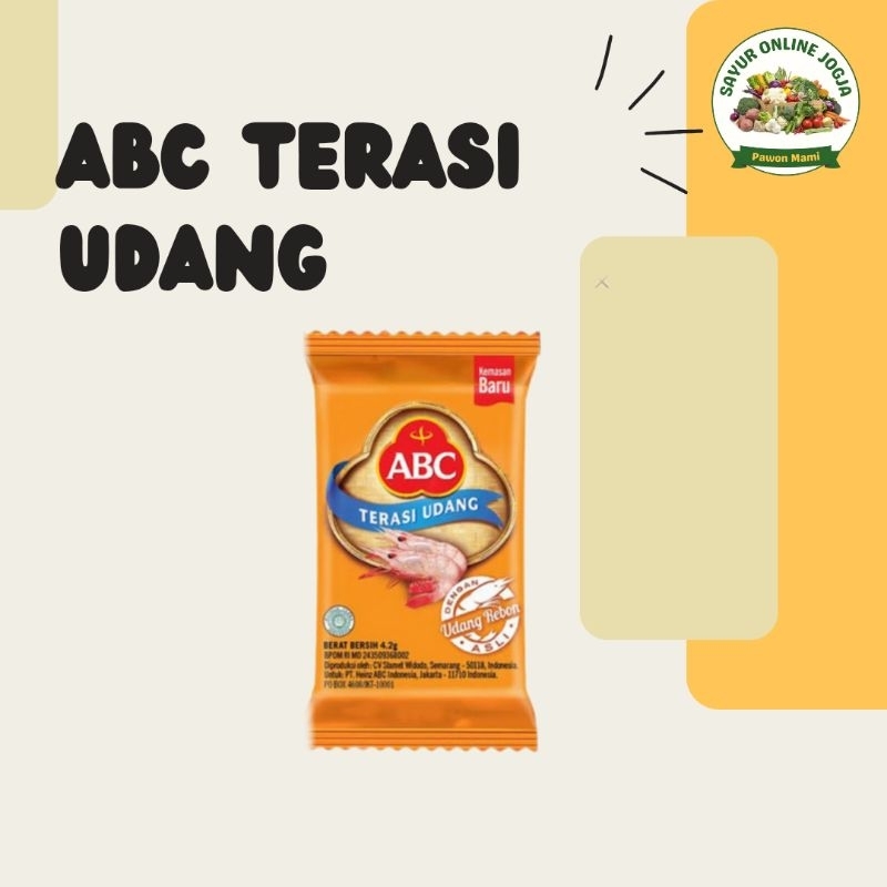

Terasi udang ABC - PAWON MAMI SAYUR ONLINE JOGJA